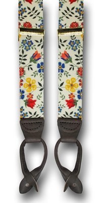 Men's Suspenders Liberty of London Edenham White/Multi Mens Braces