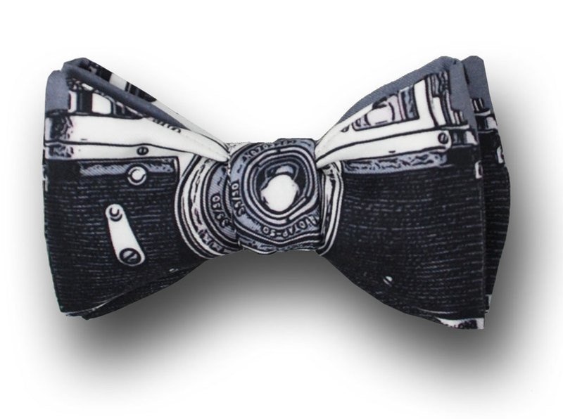 Men's 35mm Camera Photographer Bow Tie