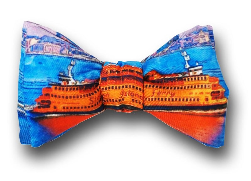 Staten Island Ferry Silk Bow Tie