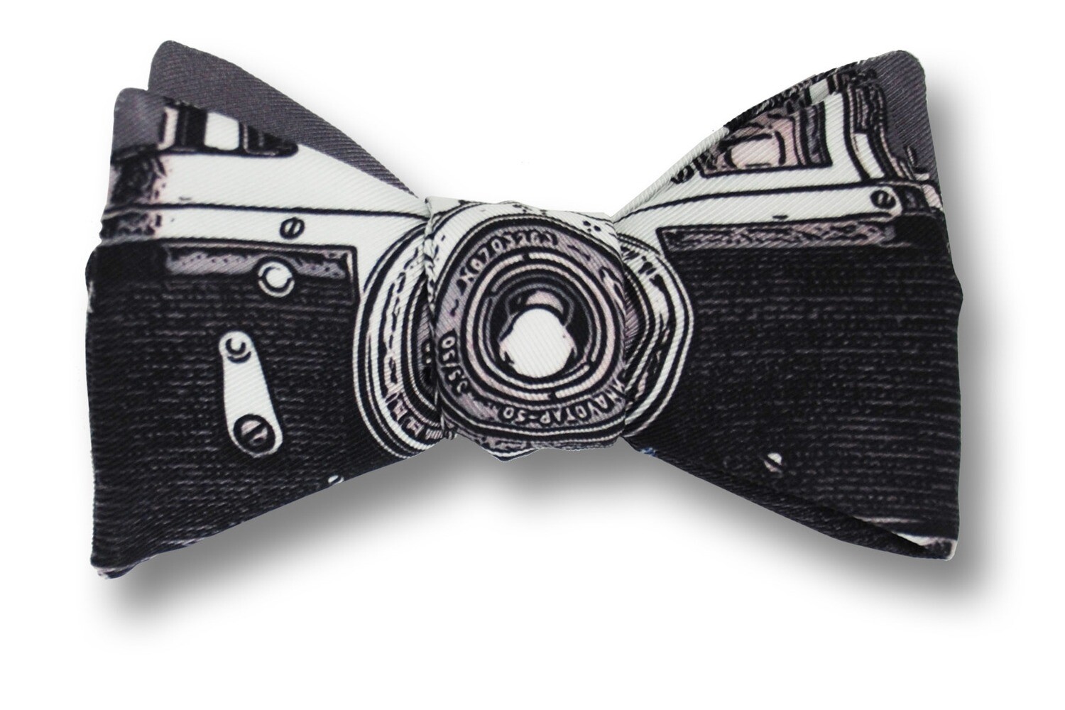 35mm Camera Silk Bow Tie