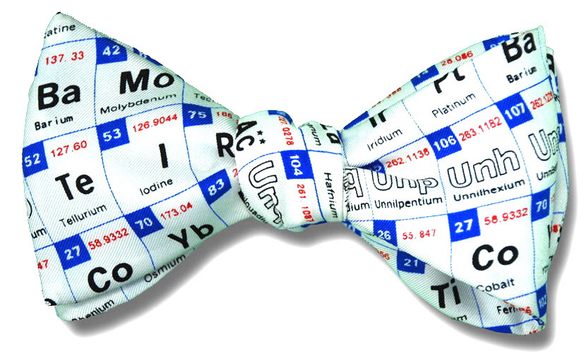 Periodic Table Chemistry Bow Tie