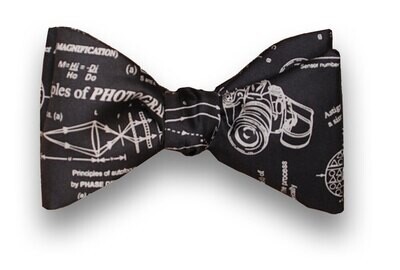Men's Silk Bow Tie Principles of Photography For Photographer Bowtie