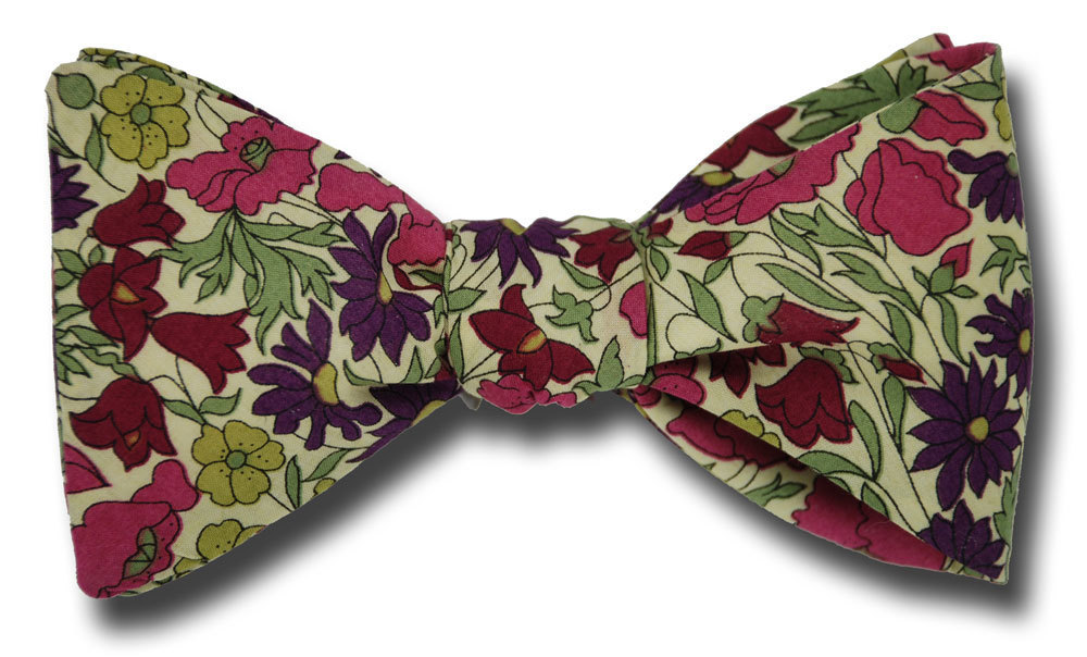 Liberty of London Poppy Daisy Rose Floral Bow Tie