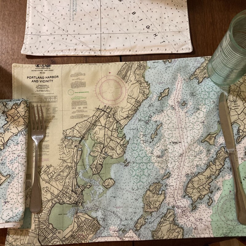 Nautical Chart PlaceMat—Double-Sided, Custom Designed for Your Specified Location, and Made Just for You!