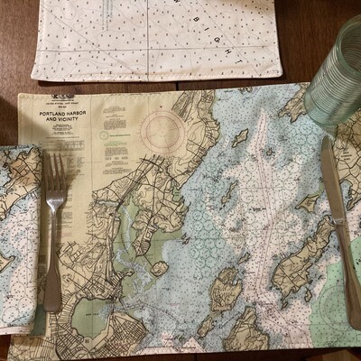 Nautical Chart PlaceMat—Double-Sided, Custom Designed for Your Specified Location, and Made Just for You!