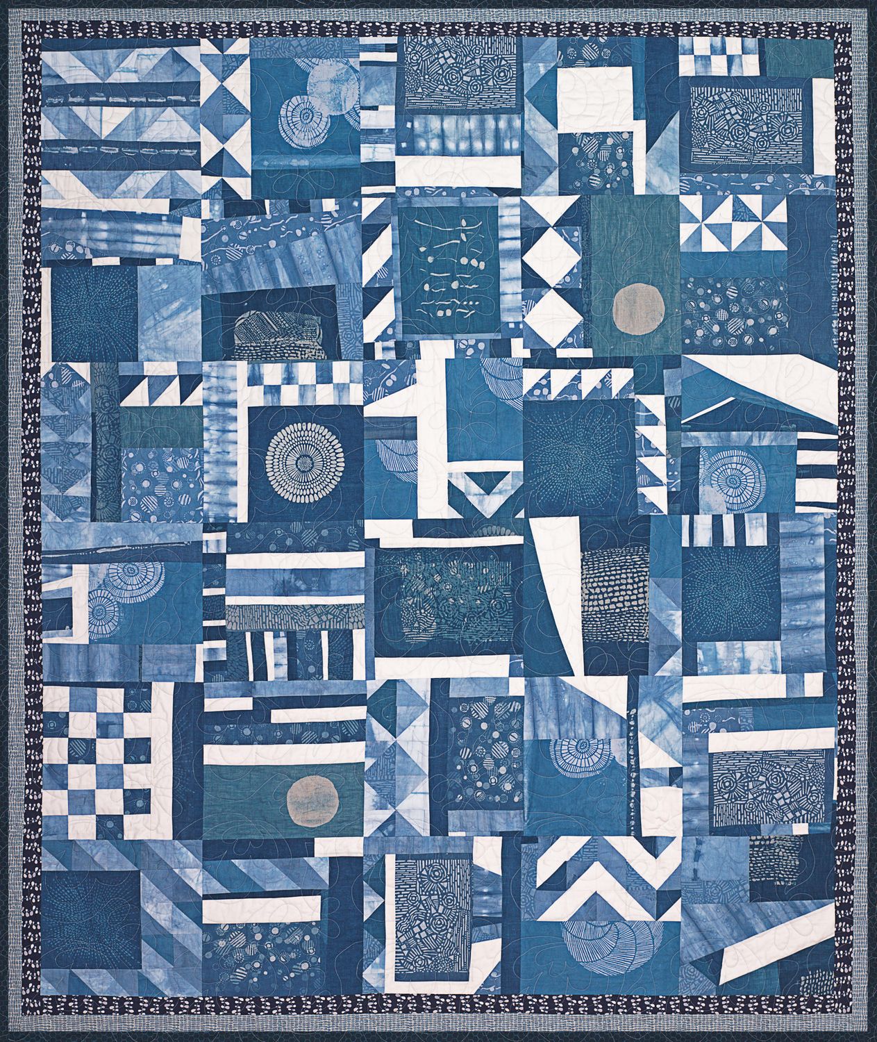 Fifth Decade Indigo Silk Scarf