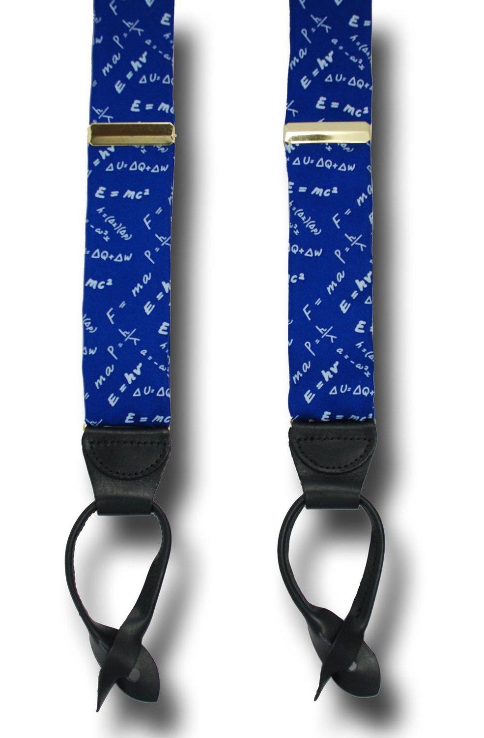 Men's Suspenders Physicist Mathematician Equations Braces