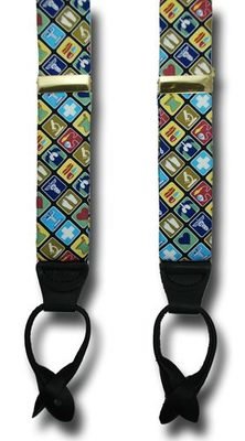 Men's Suspenders Medical Caduceus Braces