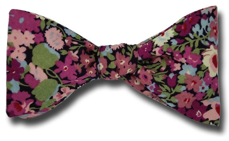 Liberty of London Purple Rose Thorpe Floral Bow Tie