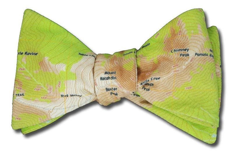 Baxter Park Mount Katahdin Appalachian Trail Hiker's Bow Tie