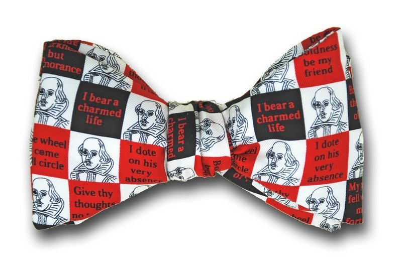 Men's Shakespearean Theater Thespian Silk Bow Tie