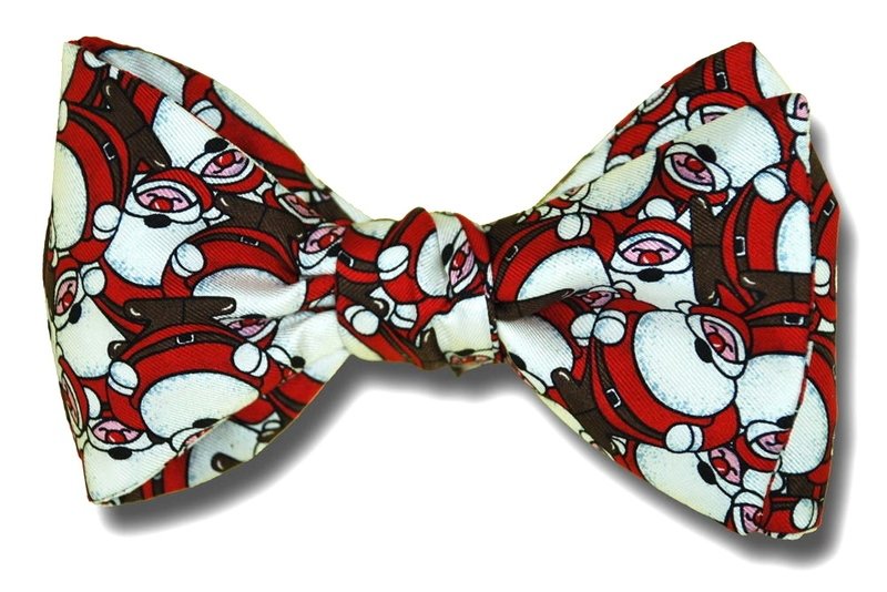 Tumbling Santas Bow Tie