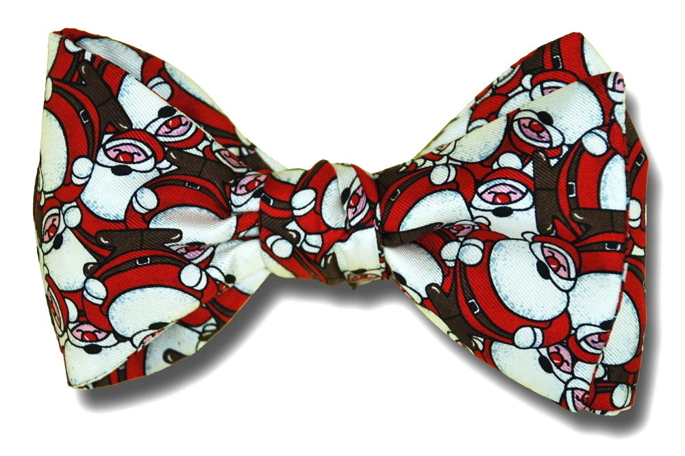 Tumbling Santas Bow Tie