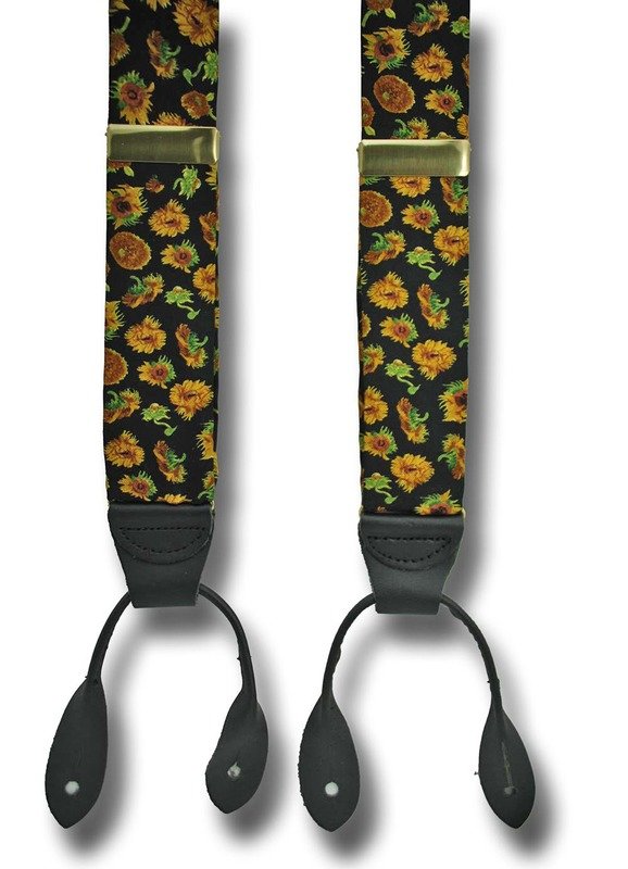 Men's Suspenders Sunflowers Braces