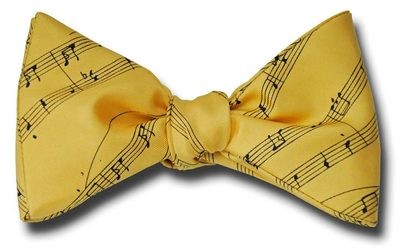 Sheet Music Bow Tie