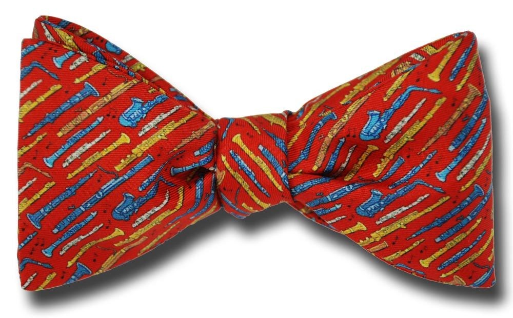 Angled Woodwind Instruments Bow Tie