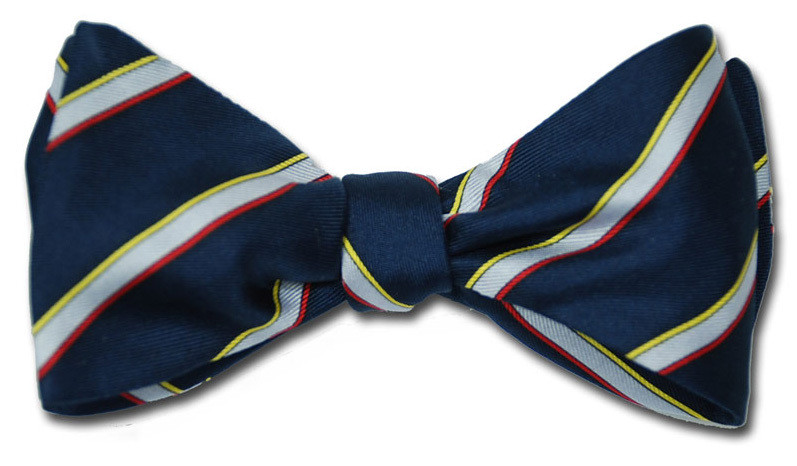 Classic Four Color Stripe Bow Tie