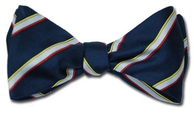 Classic Four Color Stripe Bow Tie