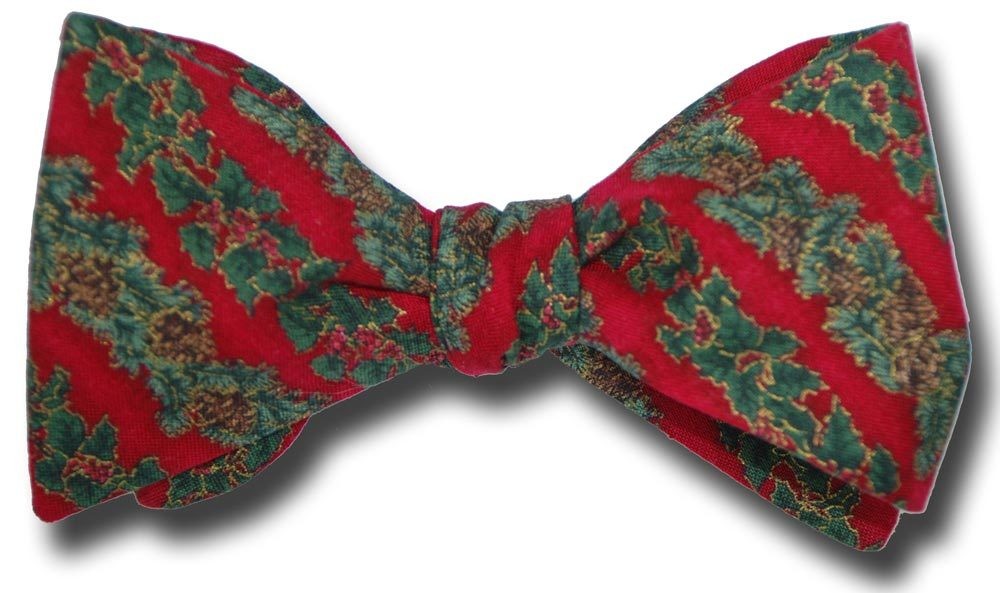 Garland Stripe Bow Tie