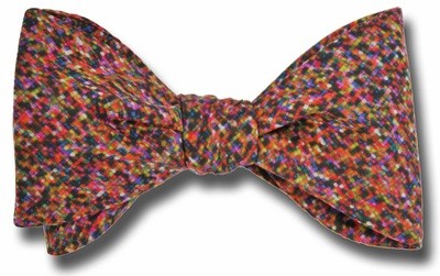 Liberty of London Virtual Light Pixels in Reds Bow Tie