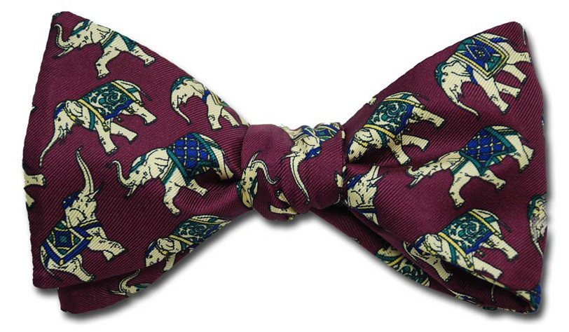Elephants Bow Tie