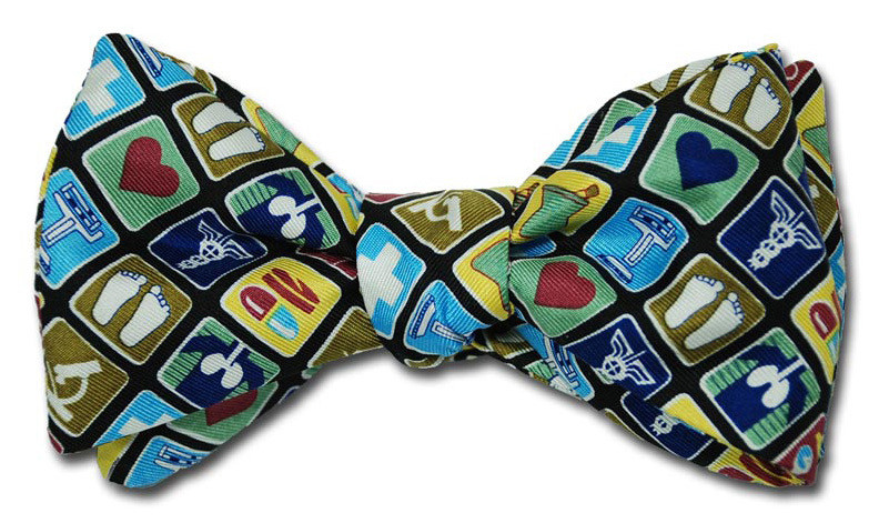 Medical Caduceus Bow Tie