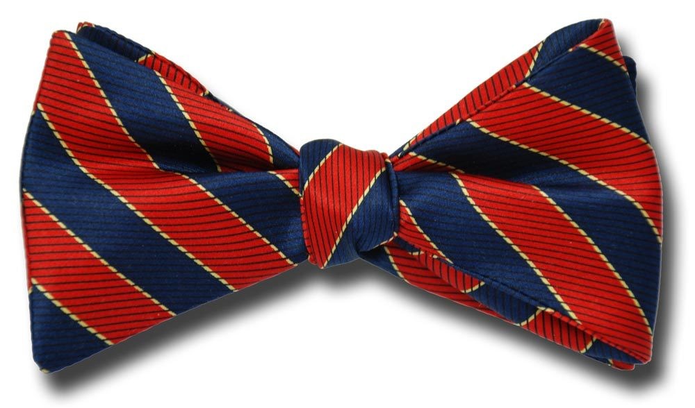 Classic Collegiate Stripe Bow Tie