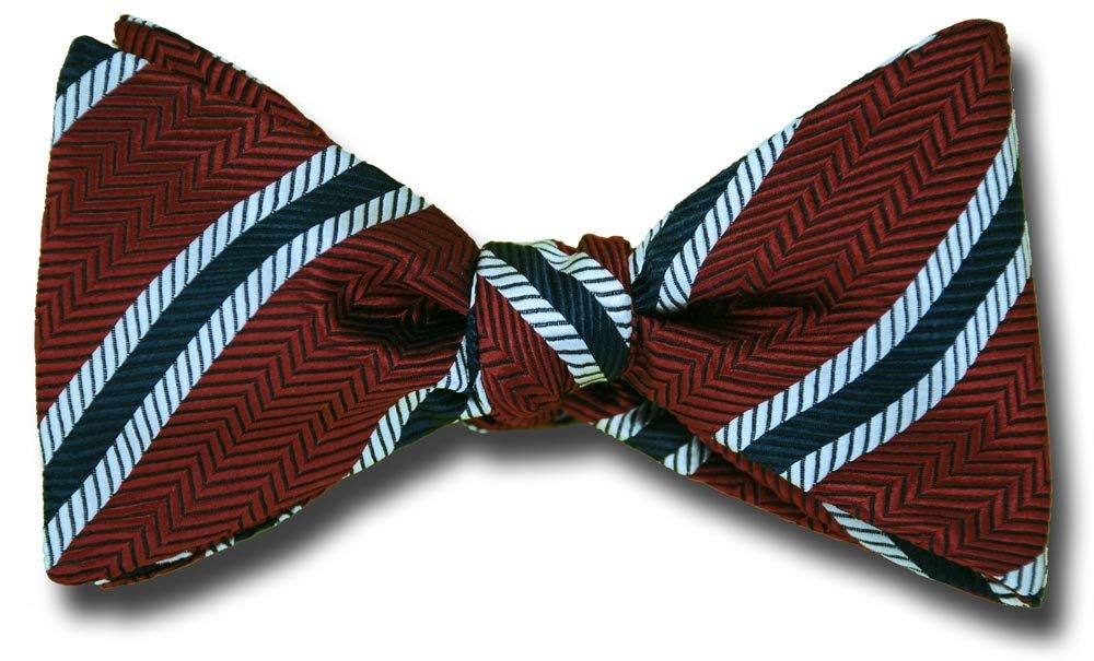 Ivy League Striped Bow Tie