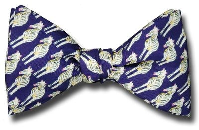 Hearing Hoof Beats Zebra Bow Tie