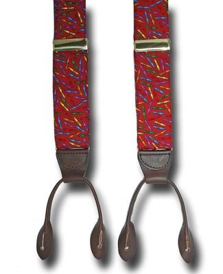Men's Suspenders Crayon Braces