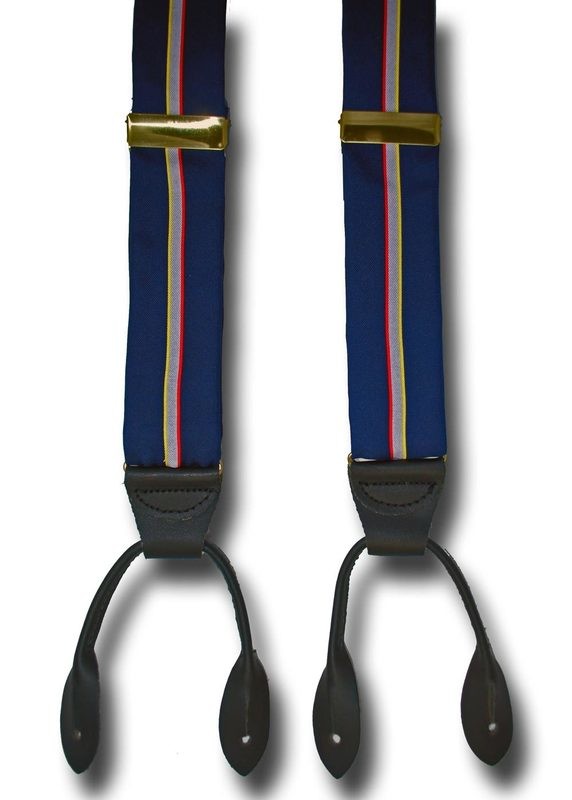 Men's Suspenders Classic Four Color Stripe Braces
