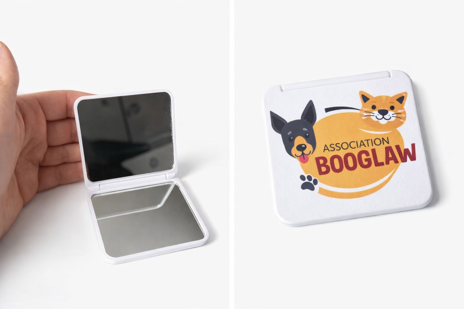 Miroir de poche – Association Booglaw