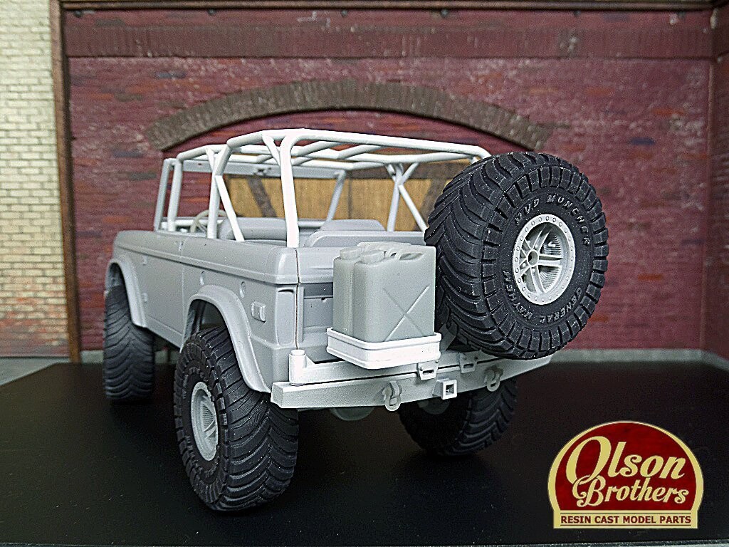 Early Bronco Tire &amp; Fuel Can Rack