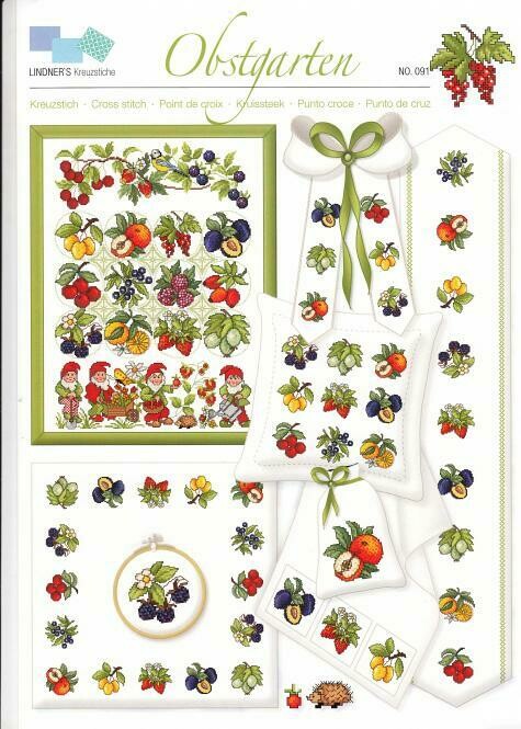 Stickvorlage "Obstgarten"