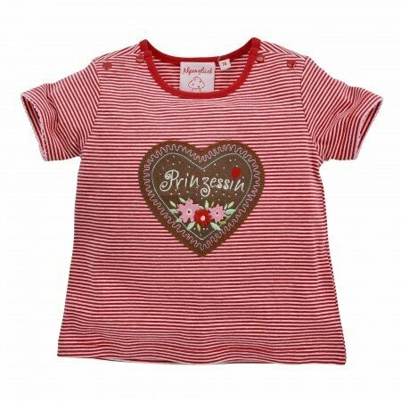 T-Shirt halbarm geringelt ´Prinzessin´