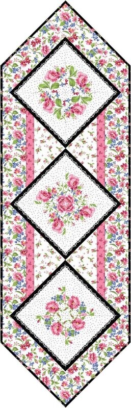FLORAL WREATH TABLE RUNNER