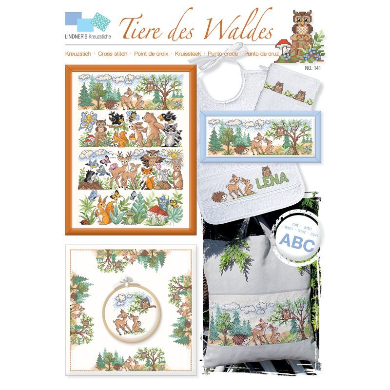 Stickvorlage "Tiere des Waldes"