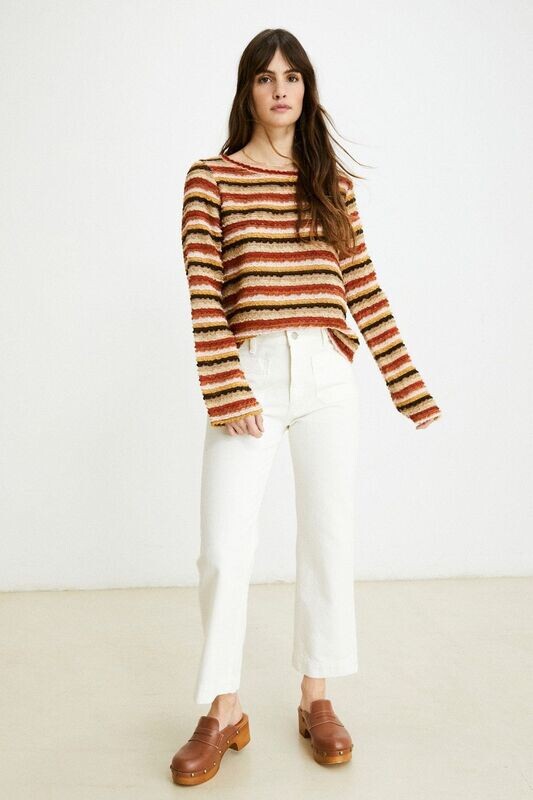 PANTALON FLARE BIZARRITZ BLANCO