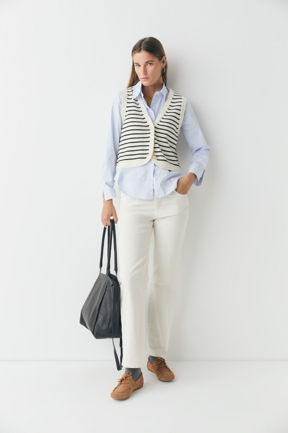 PANTALON DENIM LOUISE BLANCO
