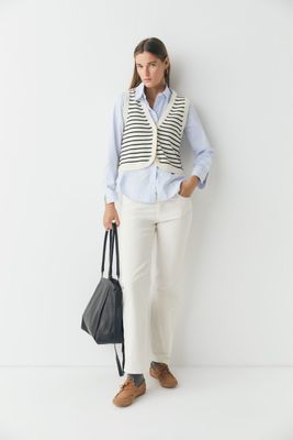 PANTALON DENIM LOUISE BLANCO