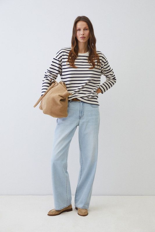 FELPA STRIPES NAVY