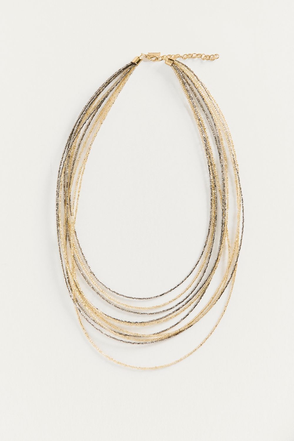 COLLAR CASCADA GOLD-SILVER