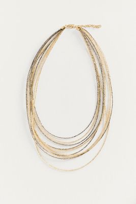 COLLAR CASCADA GOLD-SILVER