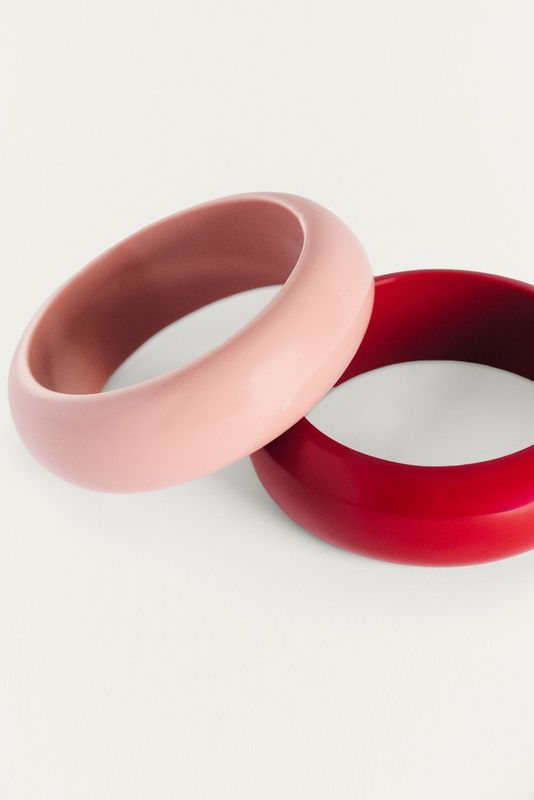 BRAZALETE TWIGGY ROSA Y CEREZA