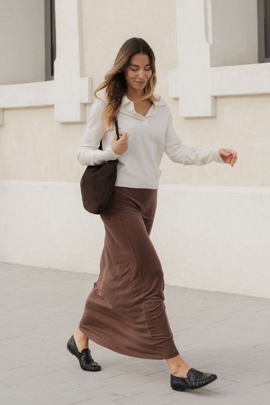 FALDA NICOLE CHOCOLATE FALDA NICOLE CHOCOLATE