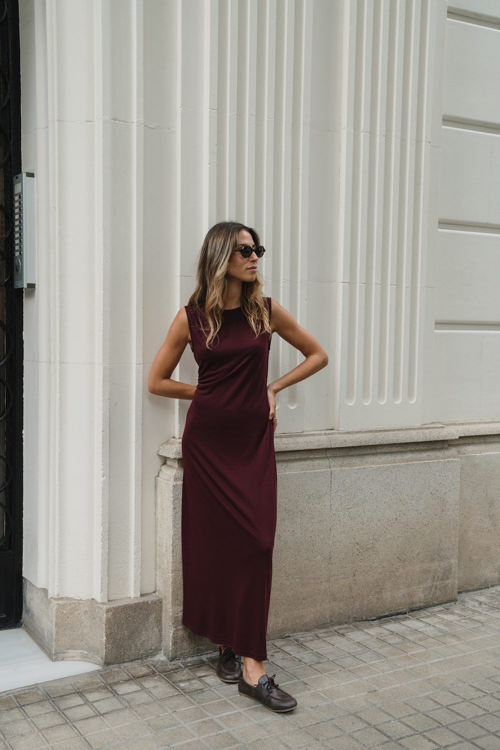 VESTIDO MANHATTAN BURDEOS