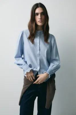 CAMISA BERTHA RAYA AZUL