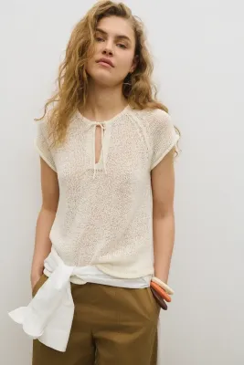 TOP EMEU LINO NATURAL