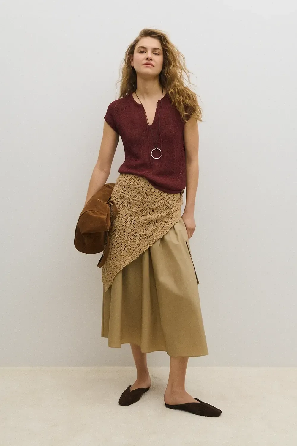 TOP EMEU LINO  SPICY RED