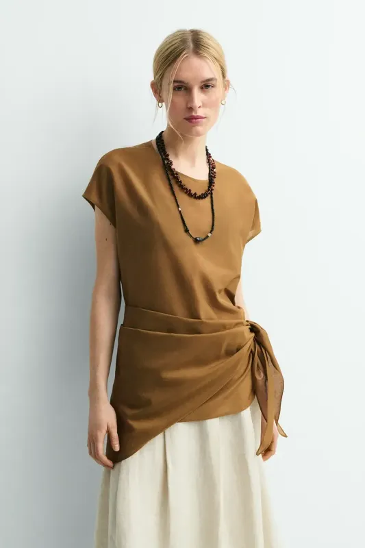 BLUSA DIANE CAMEL BLUSA DIANE CAMEL